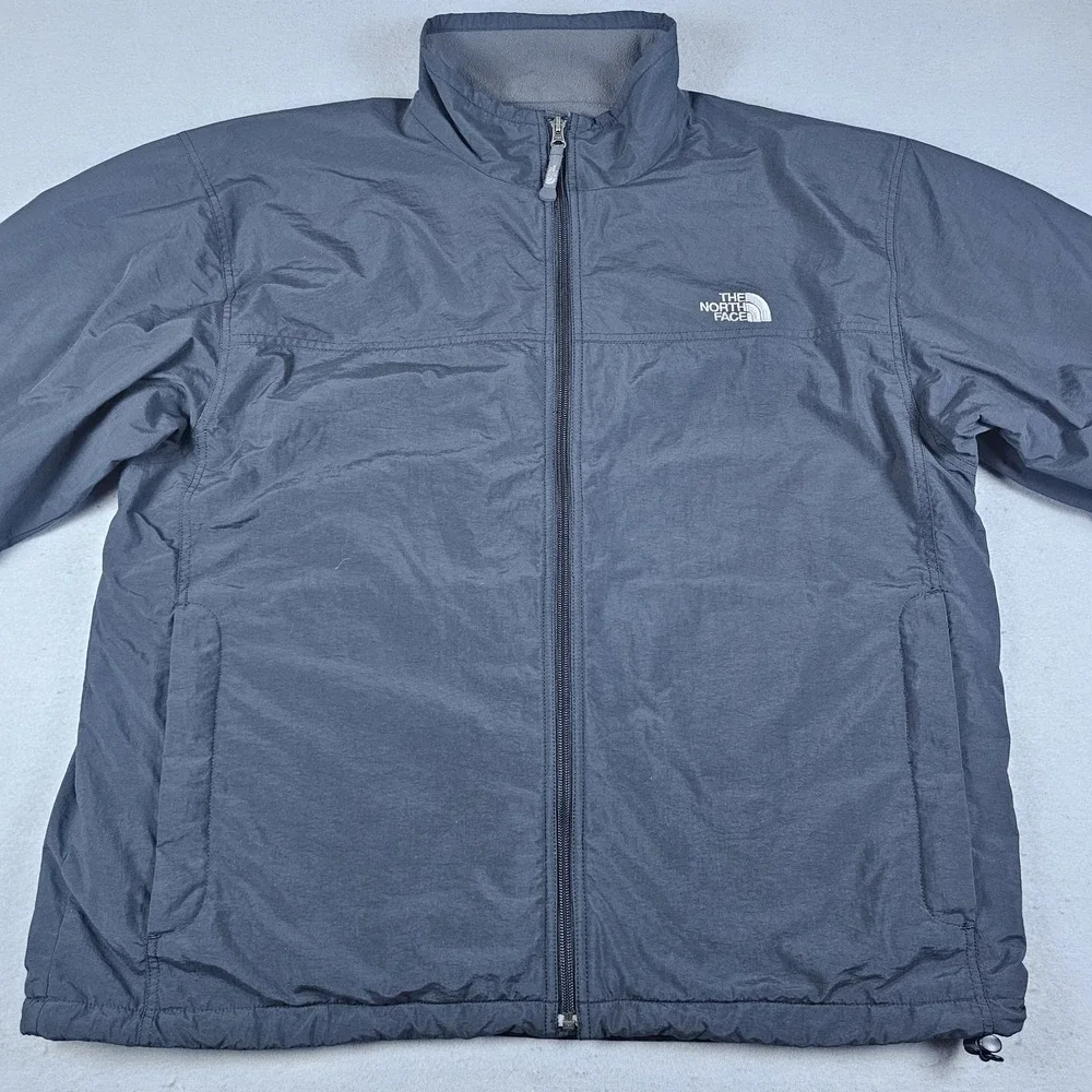 VTG The North Face Jacket Mens Extra Large Black Full Zip Fleece Lined Gorpcore
